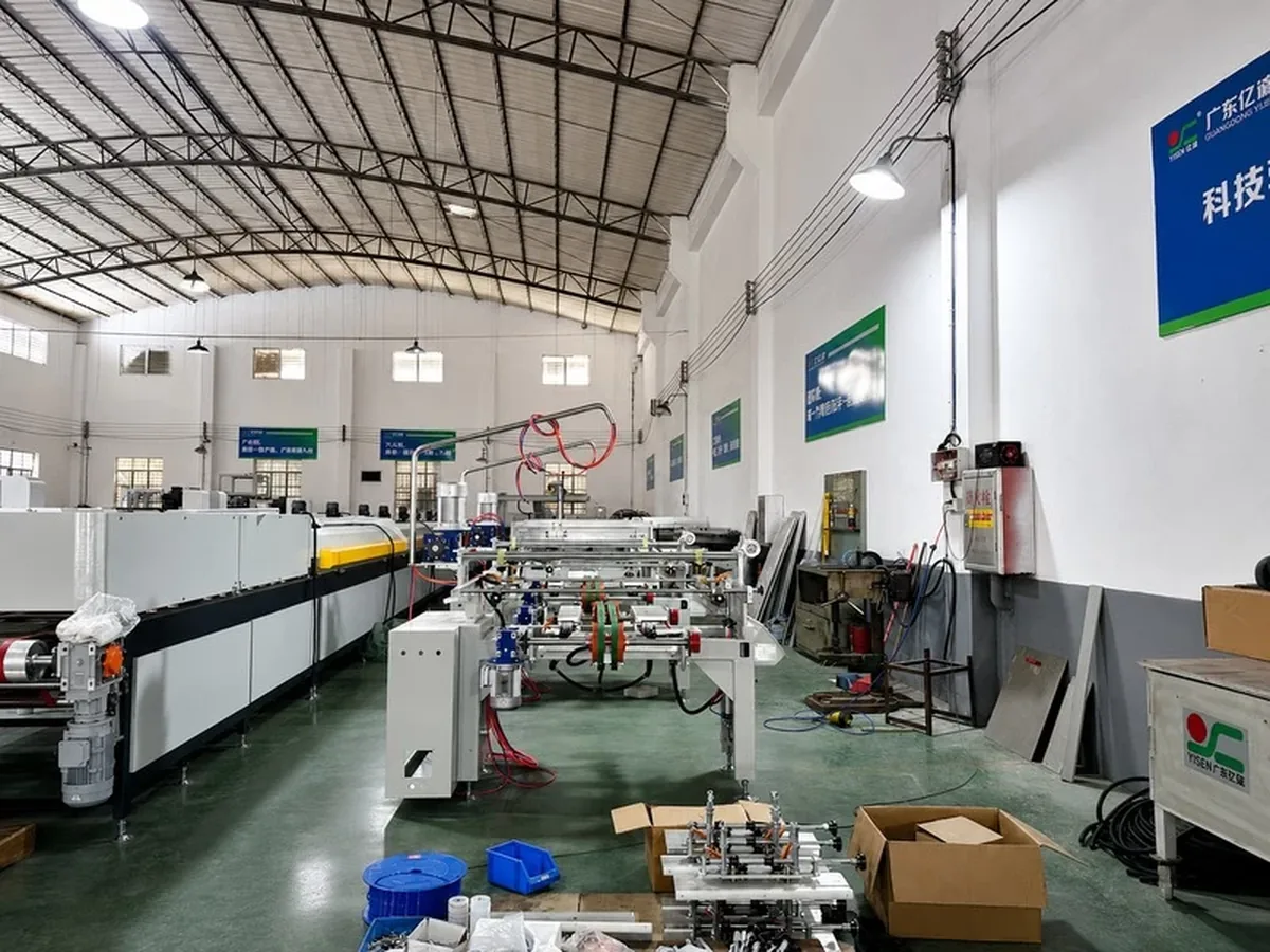 Automation equipment assembly area inside the factory