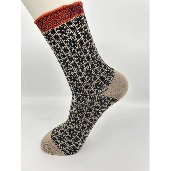 Double-Needle Wool Socks | Warm Anti-Pilling Merino Blend Socks