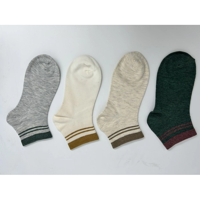 Striped Quarter Socks | Classic Casual Crew Socks