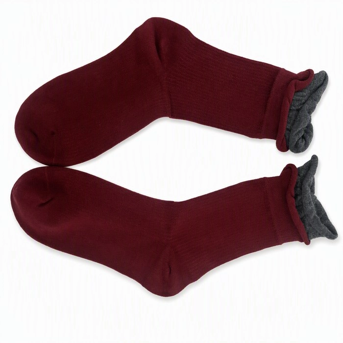Double-Layer Ribbed Socks | Warm Thick Knit Crew Socks