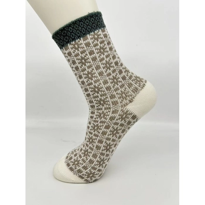 Double-Needle Wool Socks | Warm Anti-Pilling Merino Blend Socks
