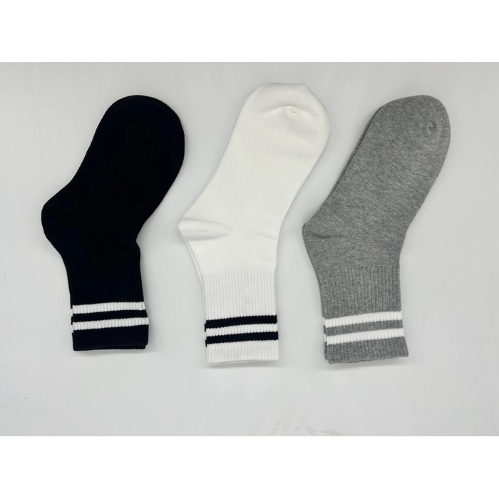 Striped Crew Socks | All-Season Casual Mid-Calf Socks