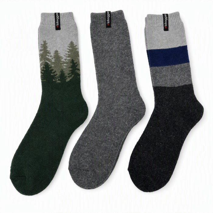 Men's Full Terry Wool Socks | Heavy Cushioned Winter Socks