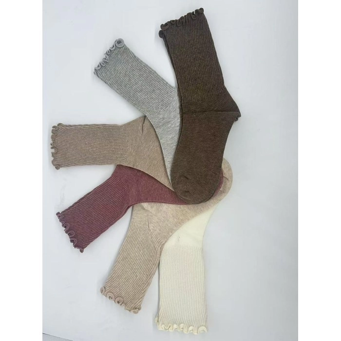 Rolled-Cuff Slouch Socks | Trendy Stacked Loose Knit Socks