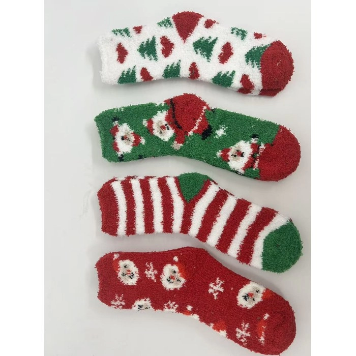 Christmas Half-Fleece Socks | Soft Cozy Holiday Socks