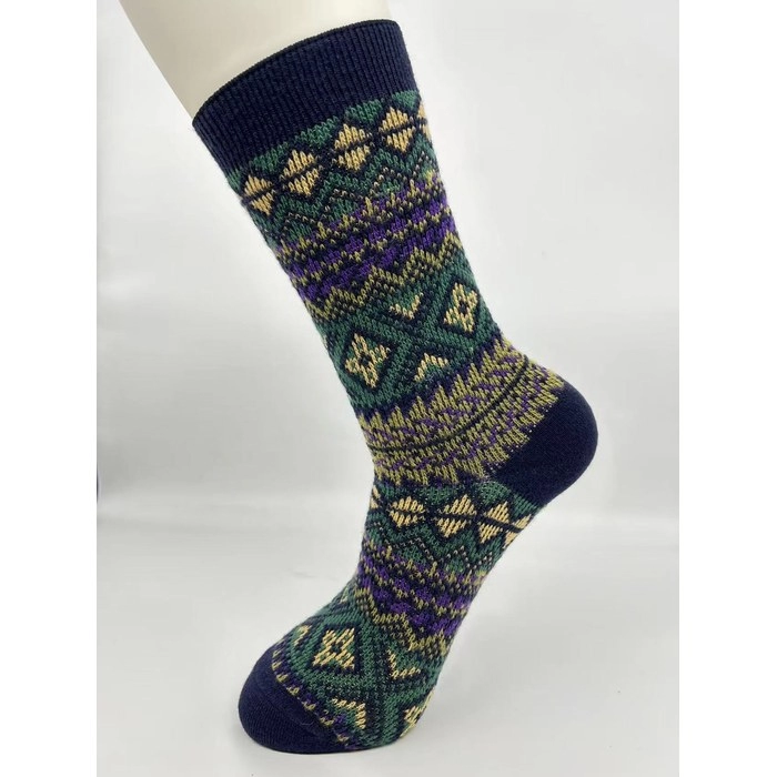 Double-Needle Wool Socks | Warm Anti-Pilling Merino Blend Socks