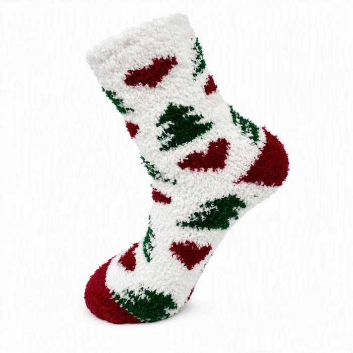 Christmas Half-Fleece Socks | Soft Cozy Holiday Socks