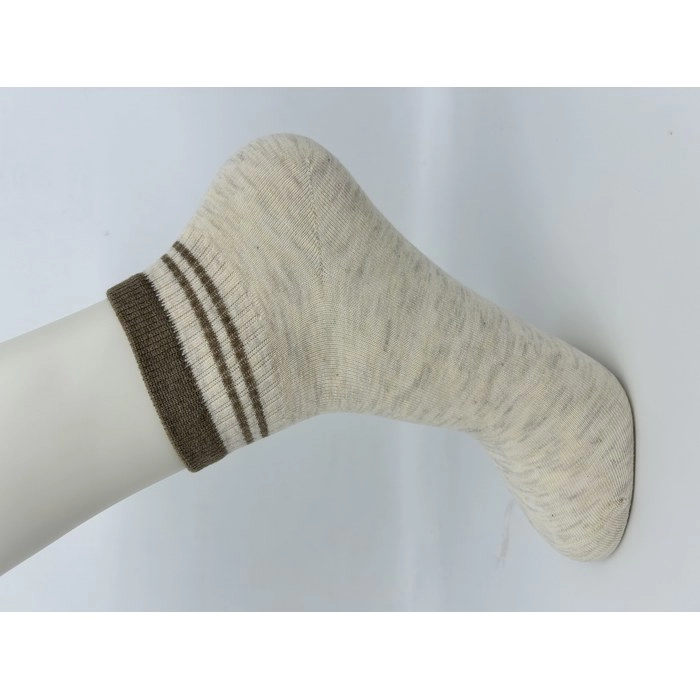 Striped Quarter Socks | Classic Casual Crew Socks