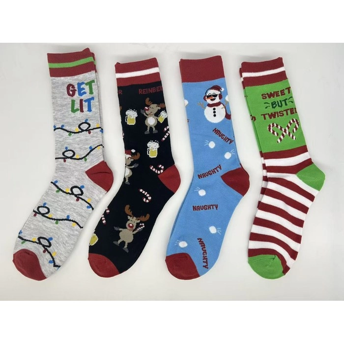 Christmas Santa Hat & Socks Gift Set | Festive Holiday Combo