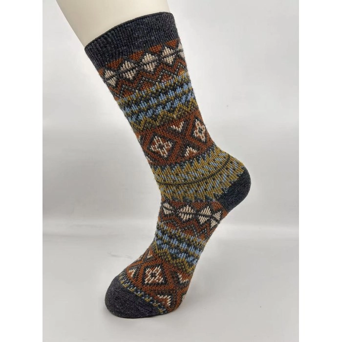 Double-Needle Wool Socks | Warm Anti-Pilling Merino Blend Socks