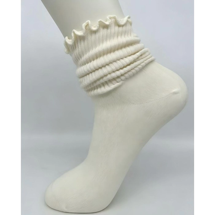 Rolled-Cuff Slouch Socks | Trendy Stacked Loose Knit Socks