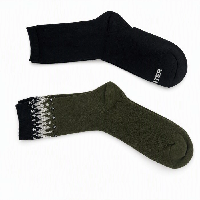 Cotton Double-Needle Socks | Durable Everyday Cotton Socks
