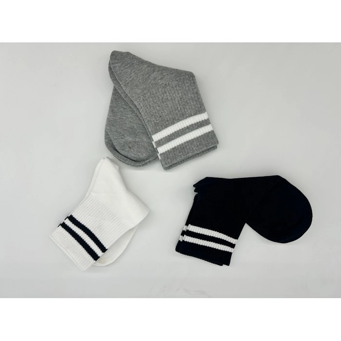 Striped Crew Socks | All-Season Casual Mid-Calf Socks