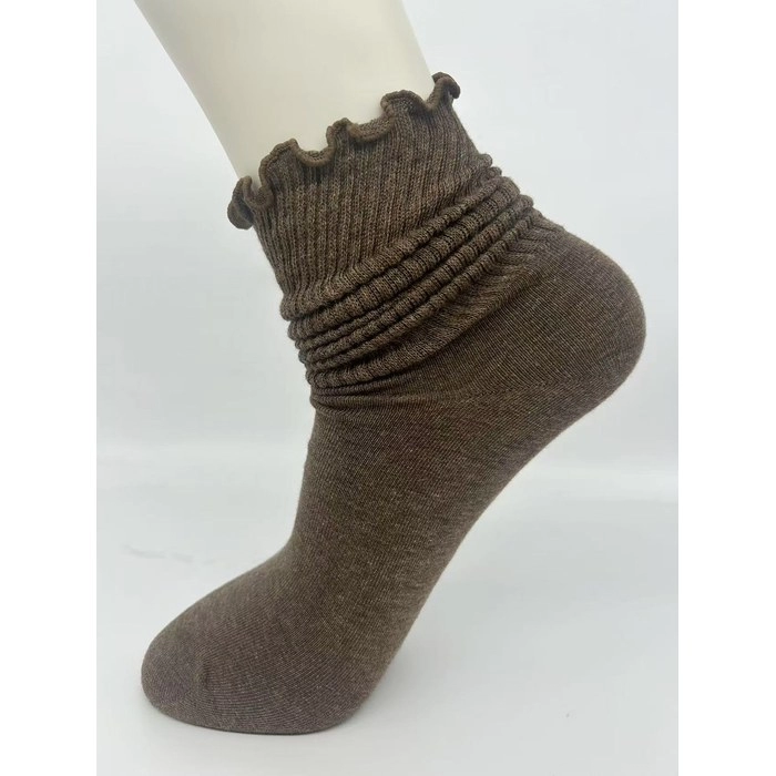 Rolled-Cuff Slouch Socks | Trendy Stacked Loose Knit Socks