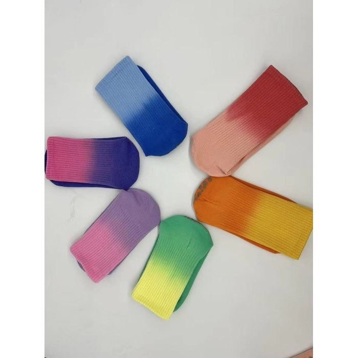 Tie-Dye Yoga Socks | Non-Slip Silicone Grip Studio Socks