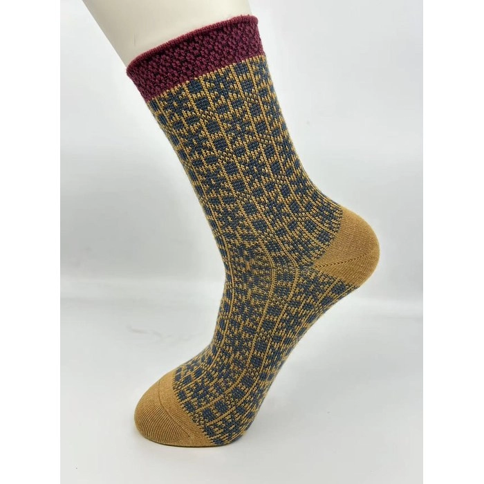Double-Needle Wool Socks | Warm Anti-Pilling Merino Blend Socks
