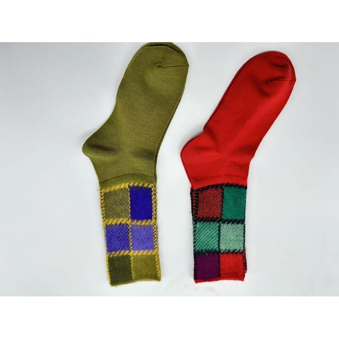 Double-Needle Wool Socks | Warm Anti-Pilling Merino Blend Socks