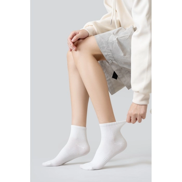 Unisex Black White Grey Sports Socks | Neutral Performance Crew Socks