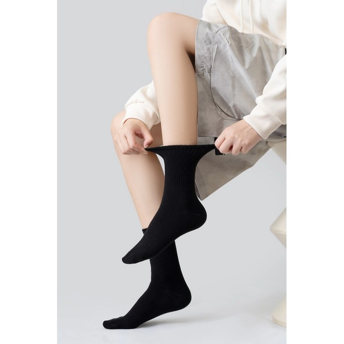 Unisex Black White Grey Sports Socks | Neutral Performance Crew Socks
