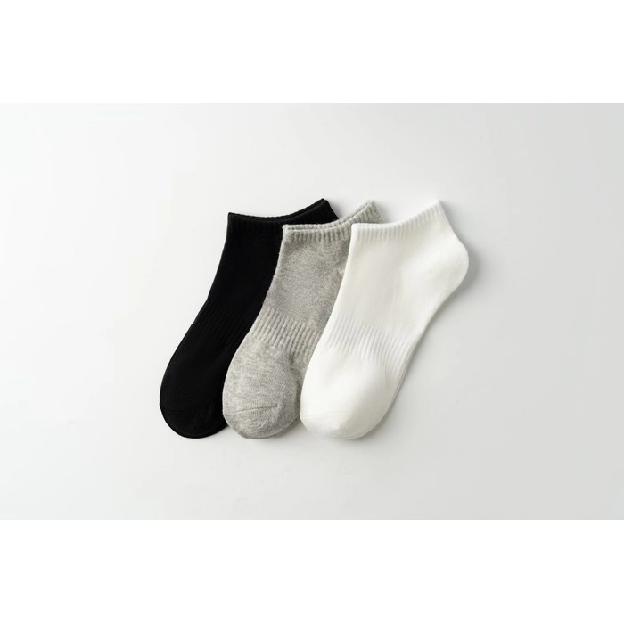 Unisex Black White Grey Sports Socks | Neutral Performance Crew Socks