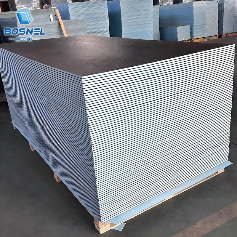 Waterproof XPS backer boards palletized for delivery