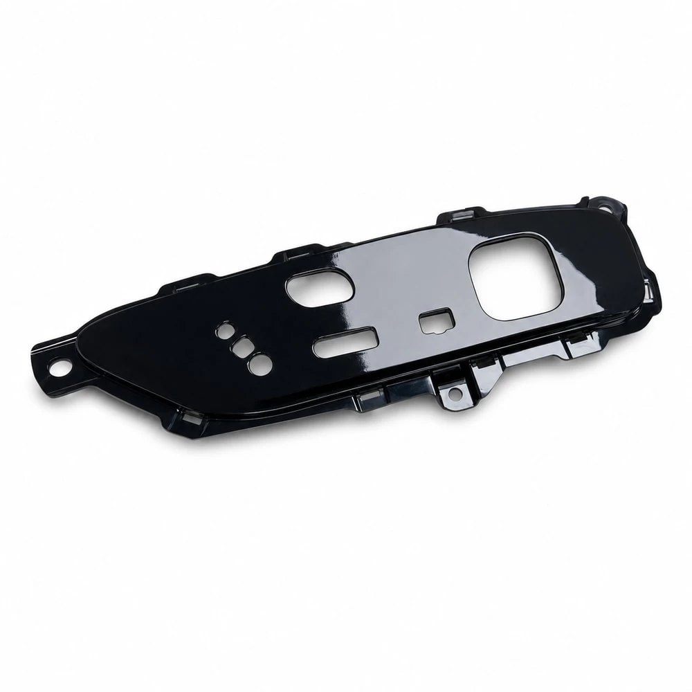Front passenger seat switch carrier viewed horizontally on white