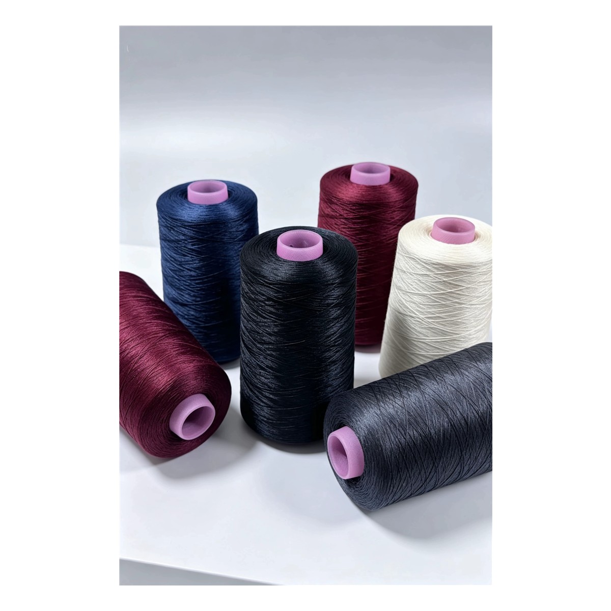 polyester DTY stretch sewing thread - Polyester DTY Stretch Sewing Thread for Knitwear and Overlocking product view 2