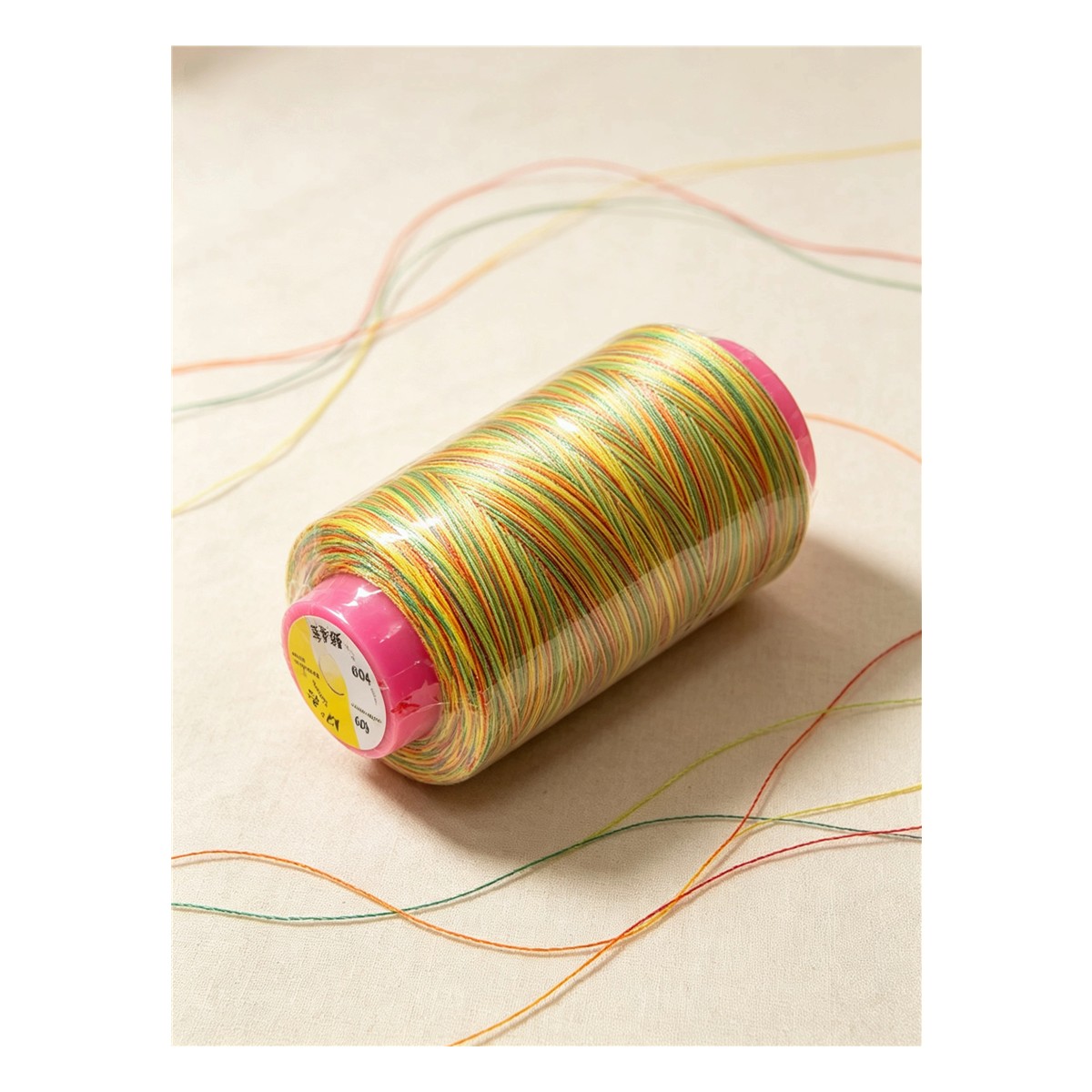 multicolor space dyed sewing thread - Multicolor Space Dyed Sewing Thread for Embroidery and Decorative Stitching product view 2