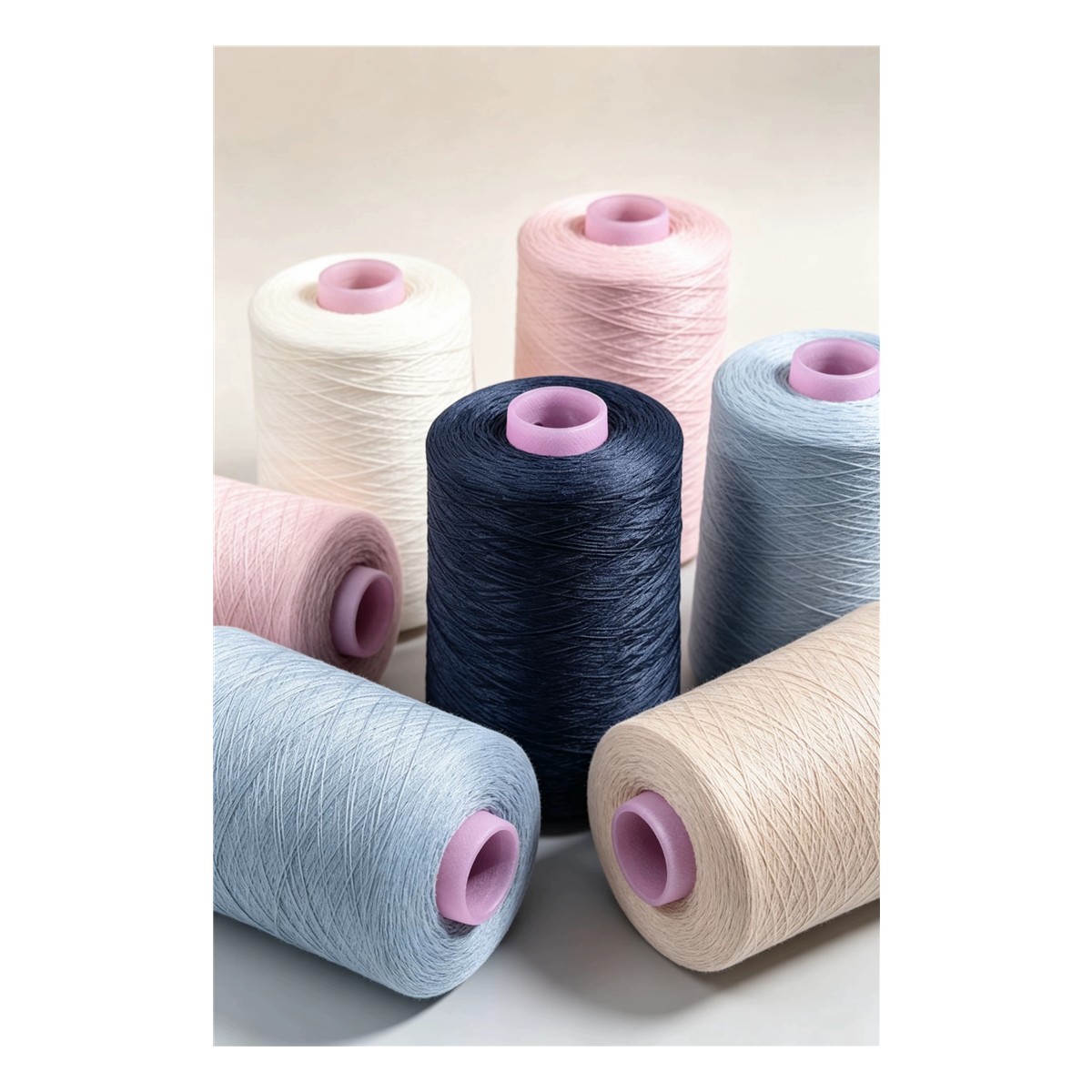 polyester DTY stretch sewing thread - Polyester DTY Stretch Sewing Thread for Knitwear and Overlocking product view 4