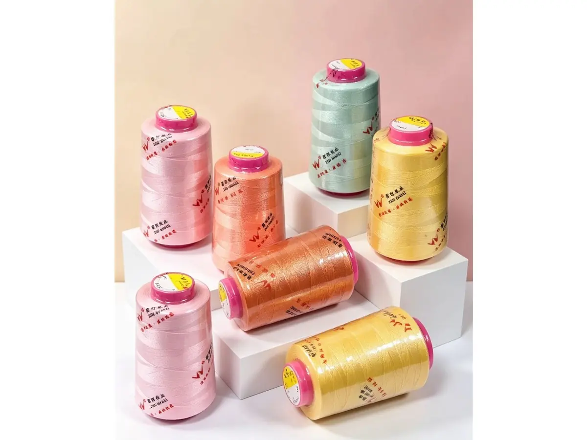 large cone polyester thread for continuous production