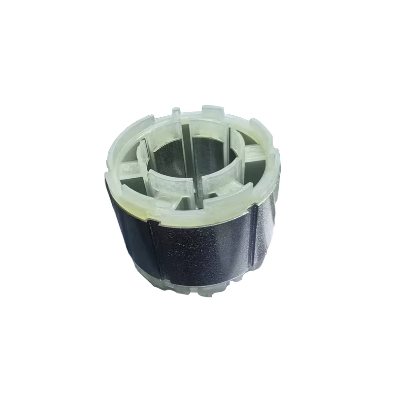 Rubber-coated motor cores