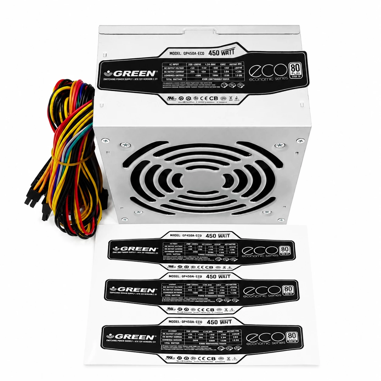 Computer Power Supply Parameter Self-Adhesive Labels
