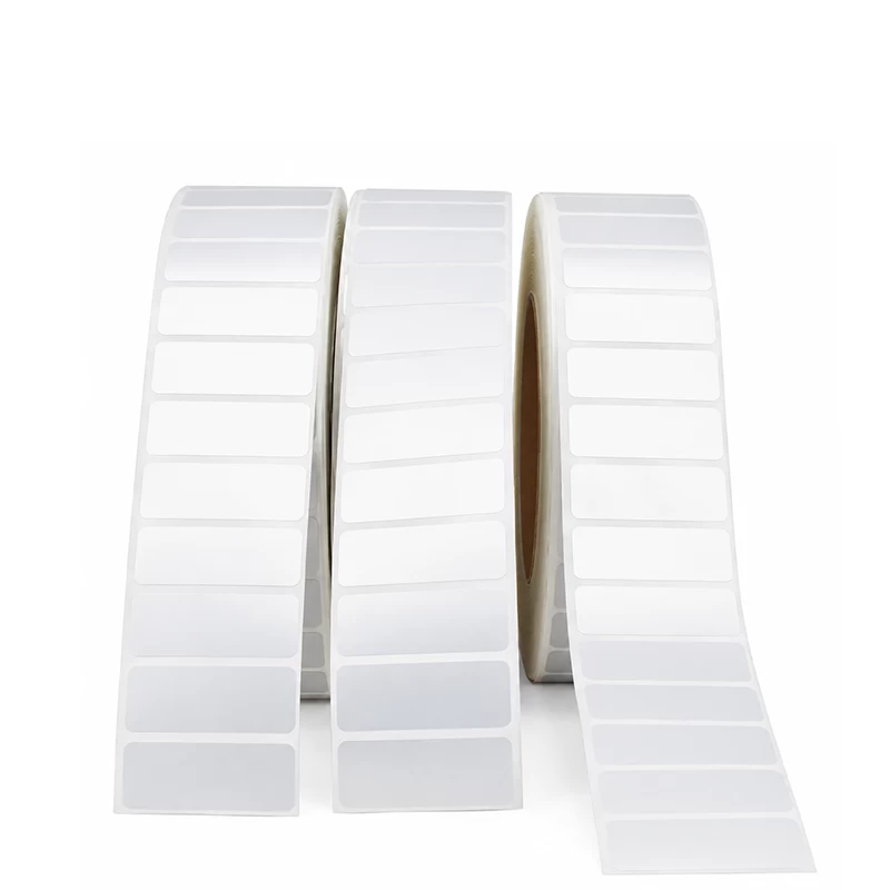 Blank Silver PET Roll Self-Adhesive Labels