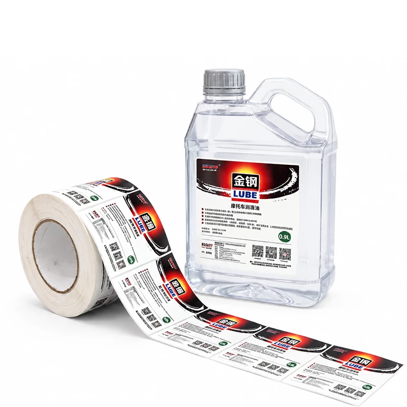 Lubricant Oil Roll Color Printed Self-Adhesive Labels