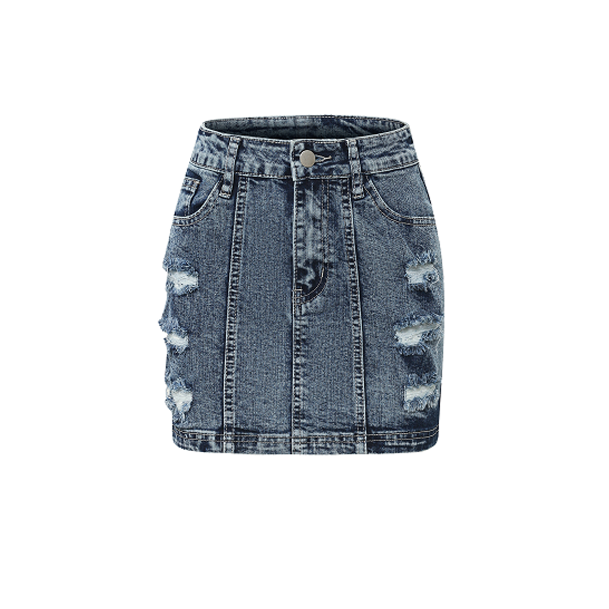 Women High Waist Patchwork Jeans JXH6021