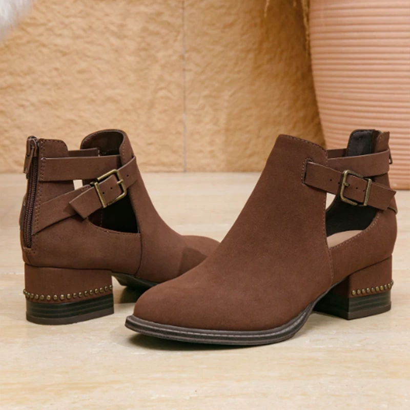 Women’s Western Studded Ankle Boots