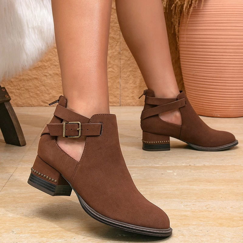 Women’s Western Studded Ankle Boots