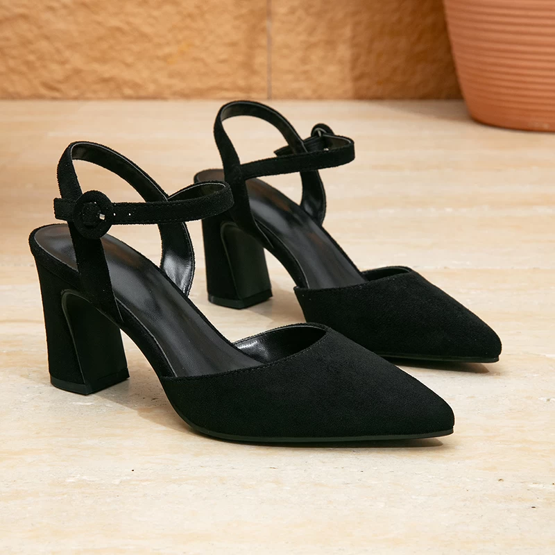 Women’s Woven Strap Kitten-Heel Mules