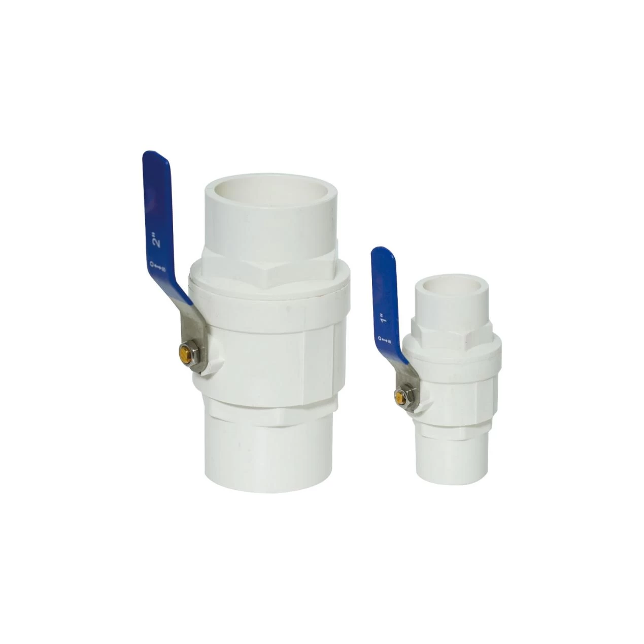 PVC-U Two-Piece Ball Valve with Stainless Steel Handle