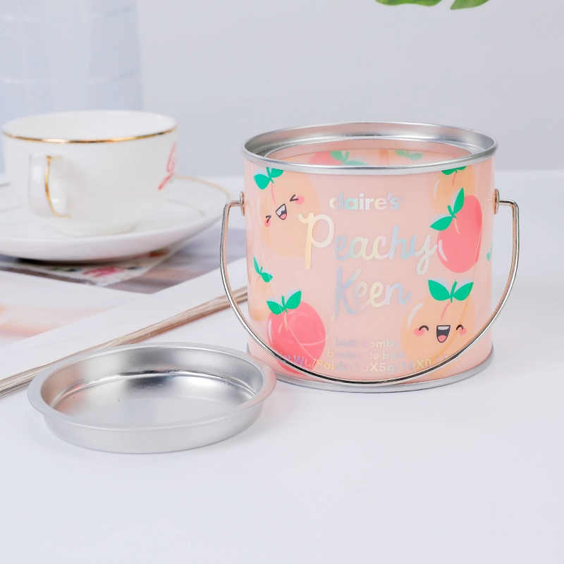 Wavy Square Tinplate Tea Canister