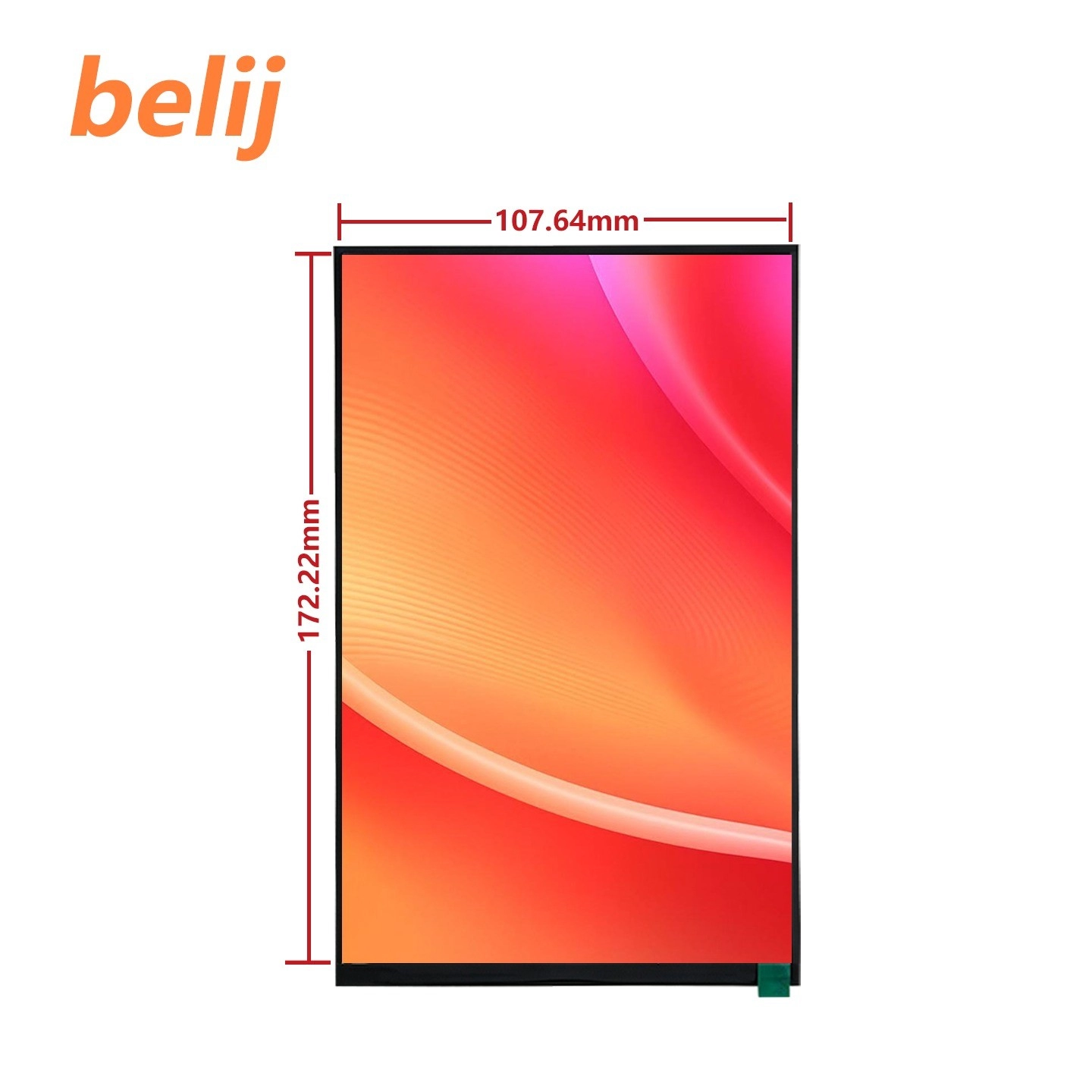 8.0 Inch Portrait 1200x1920 MIPI TFT LCD Display Module dimension drawing