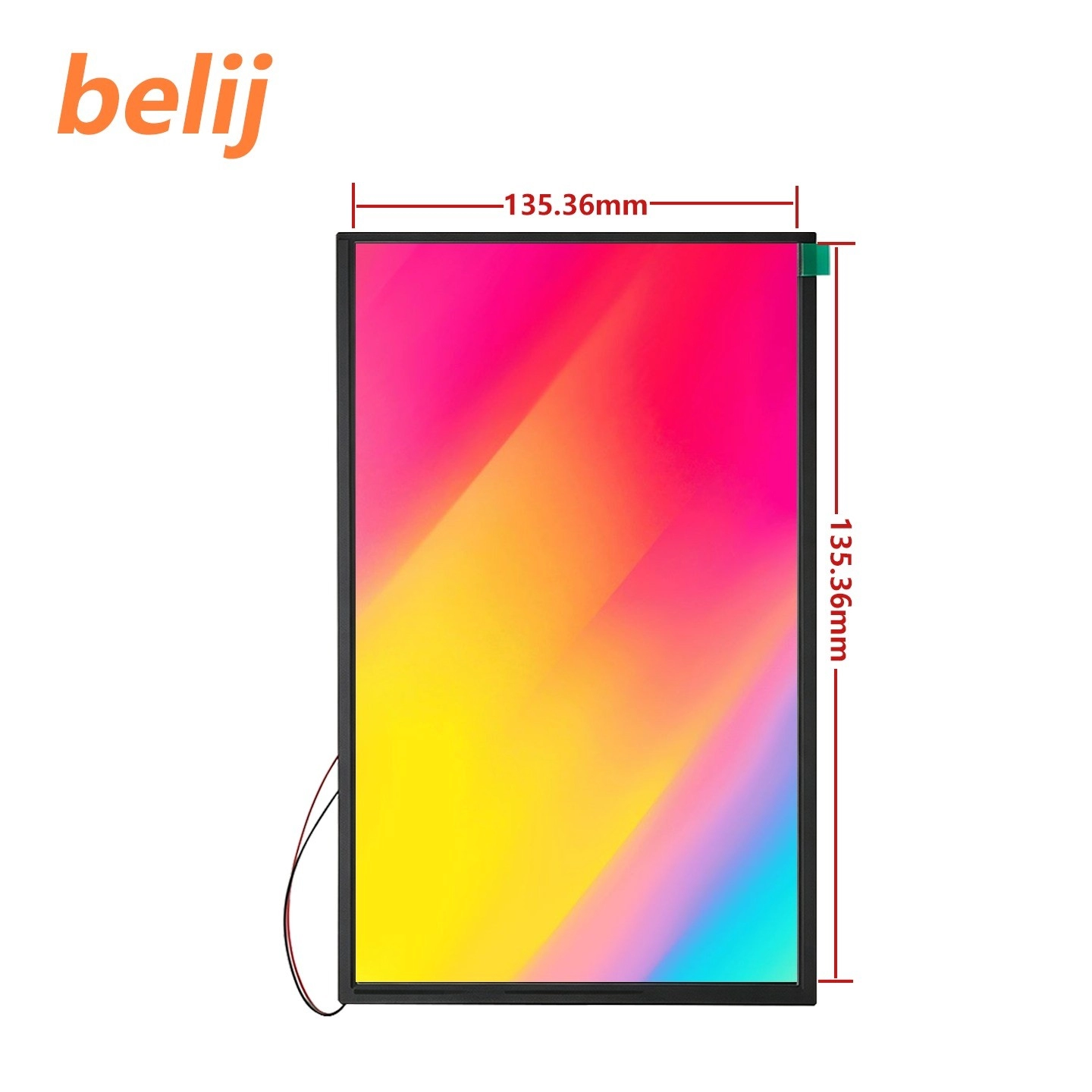 10.1 Inch Portrait 1200x1920 1000 Nits MIPI TFT LCD Display Module dimension drawing