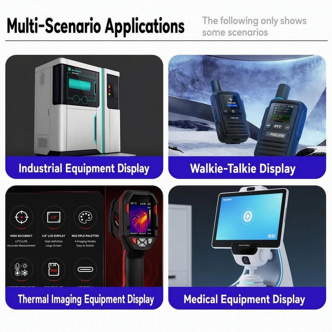 3.5 Inch 320x480 600 Nits TFT LCD Display Module application scenarios