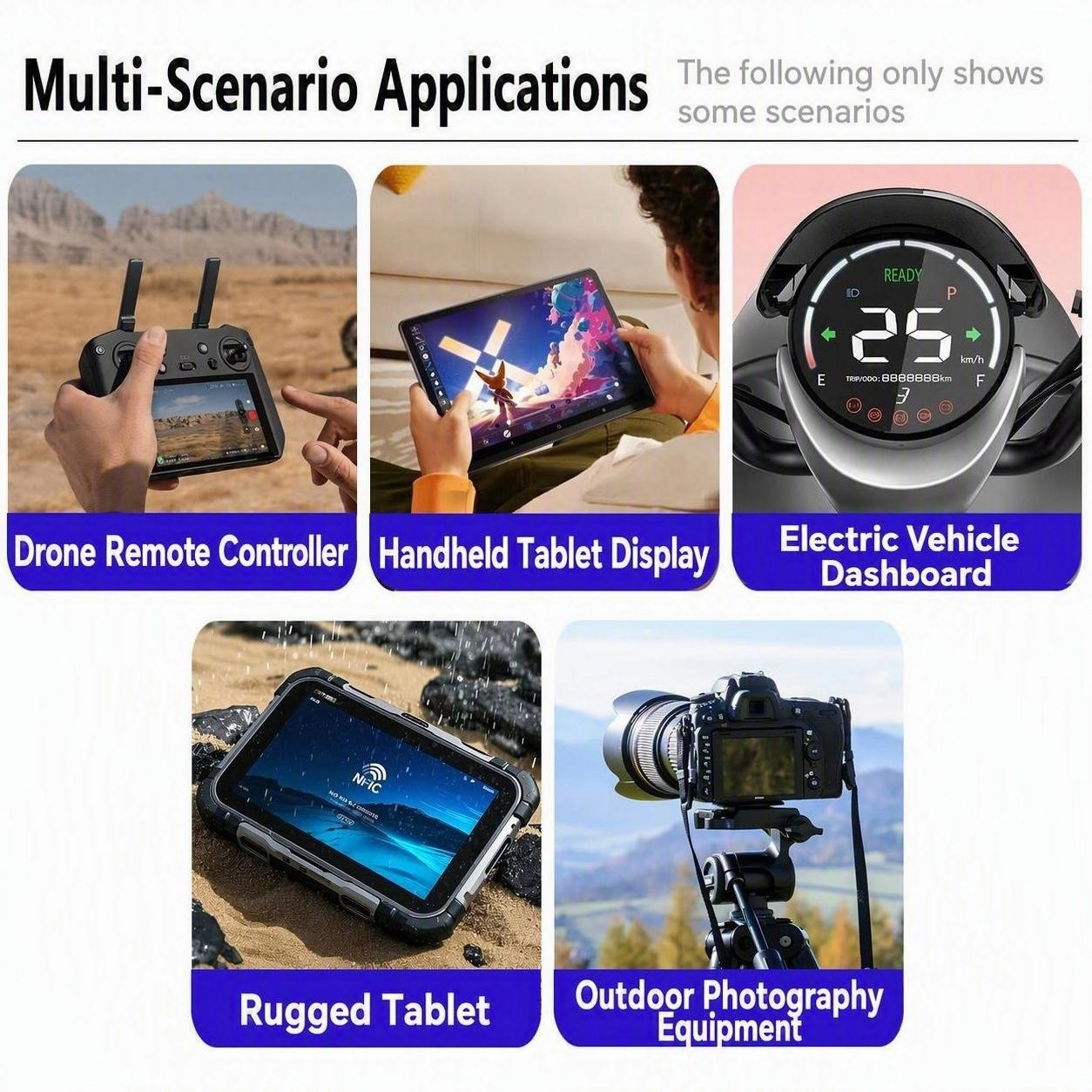 5.5 Inch FHD 1080x1920 1000 Nits MIPI TFT LCD Display Module application scenarios