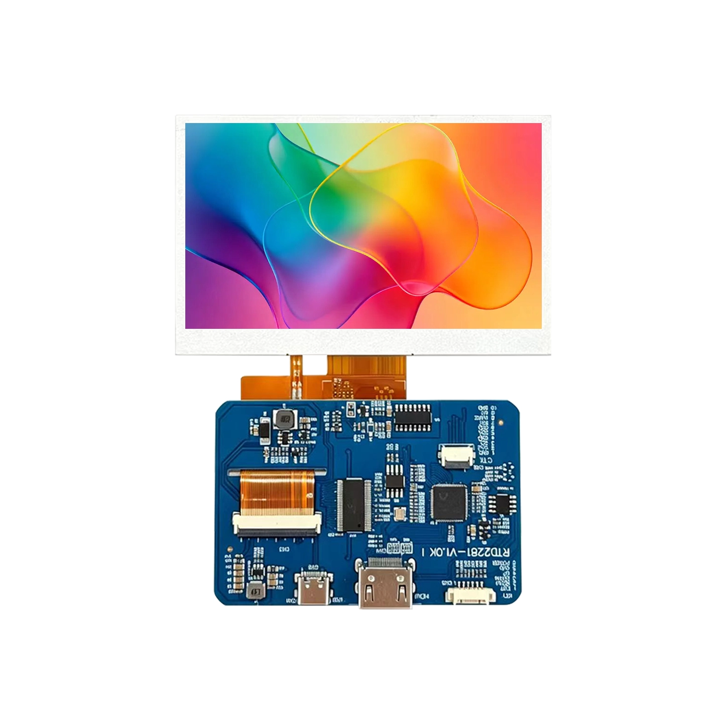 B26C43039N-01 — 4.3" 480 × 272 RGB IPS TFT LCD display, 500 nits.