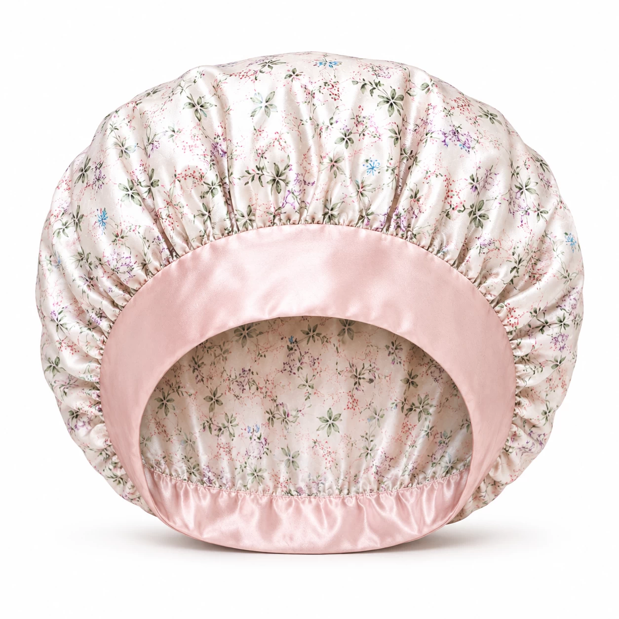 Printed Satin and Milk Silk Sleeping Cap
