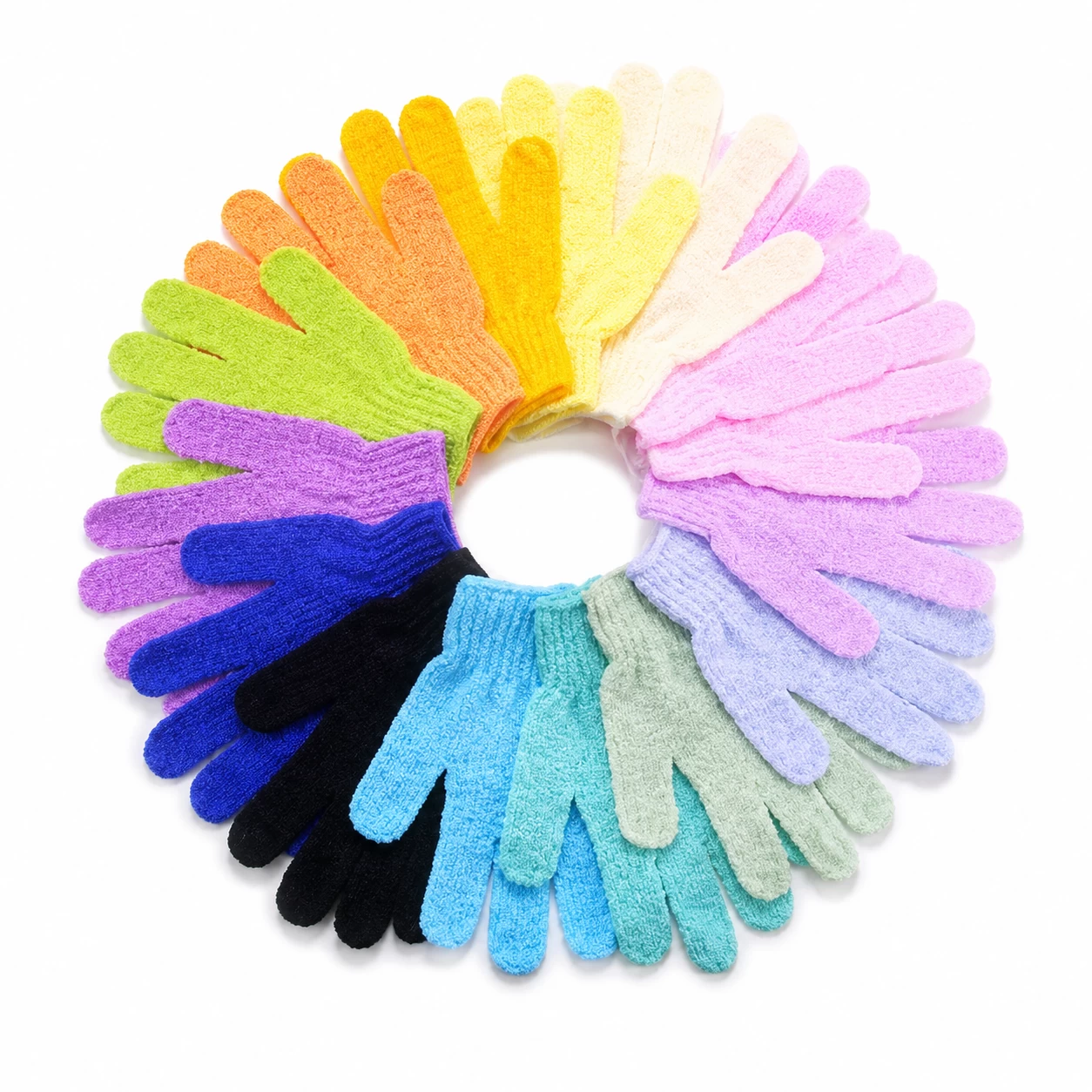 Polyester and Nylon Bath and Shower Glove