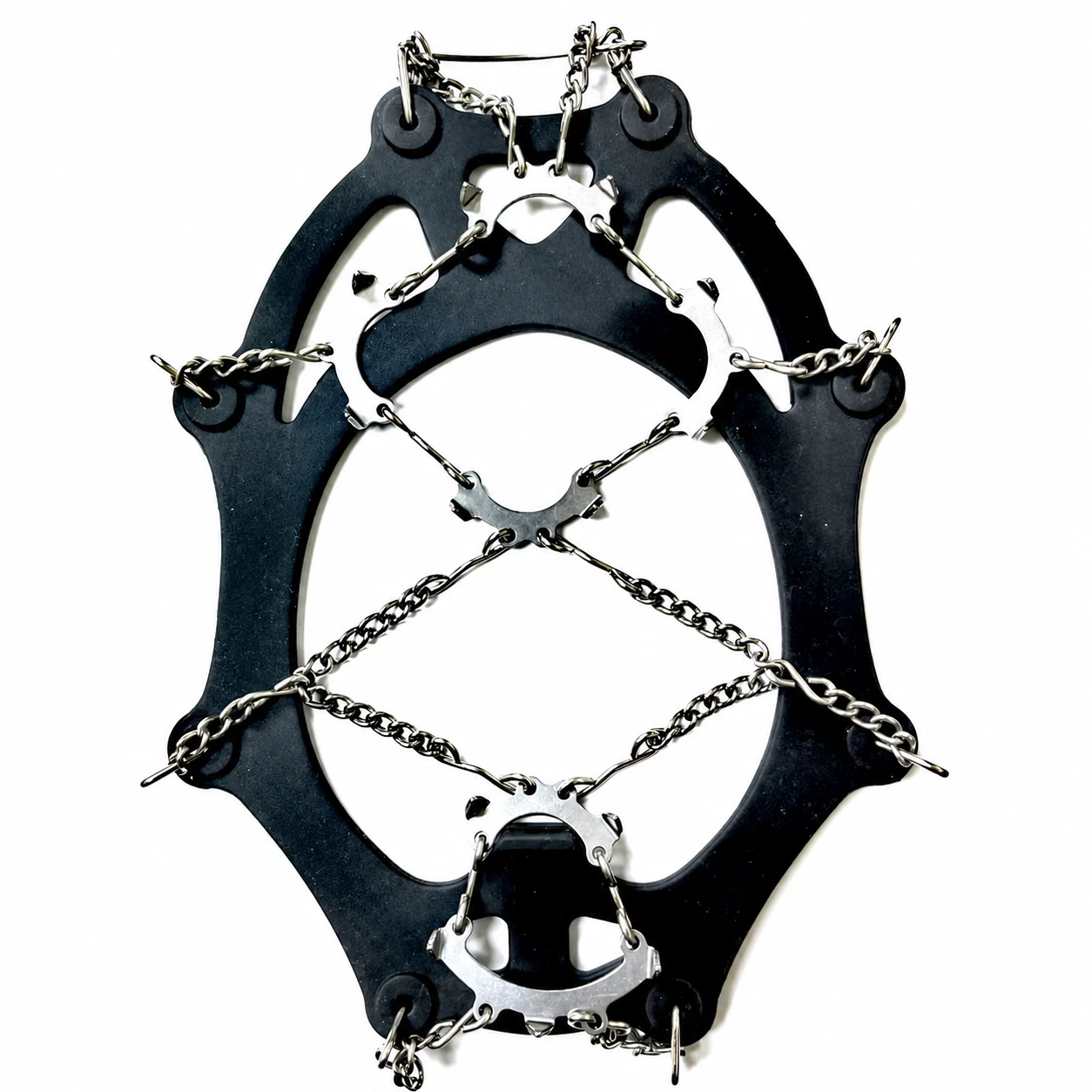 Lightweight 13-Spike Ice Cleats with Twisted Chains