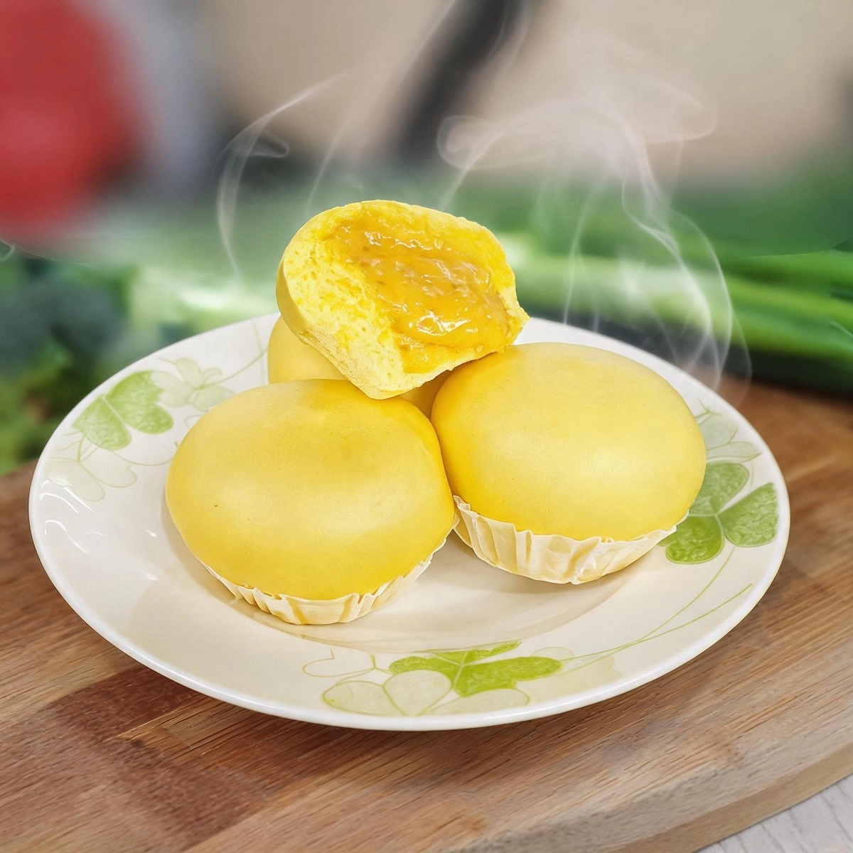 Molten Salted Egg Custard Bao