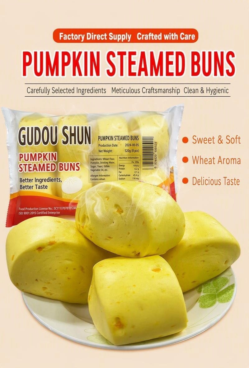 Pumpkin Steamed Bun